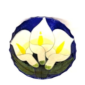 Vintage Talavera Mexican Hand Painted Footed Bowl 6"